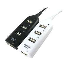 4 порты и разъёмы Высокое скорость USB 2,0 Multi HUB Splitter Разъем расширения Настольный ПК ноутбук адаптер конвертер данных зарядное устройство кабель