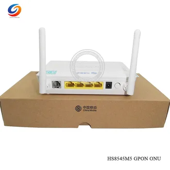

Wholesale 10pcs 2019 New product HS8545M5 GPON ONU with 1GE+3FE+VOICE+WIFI Optical Network Terminal equipment