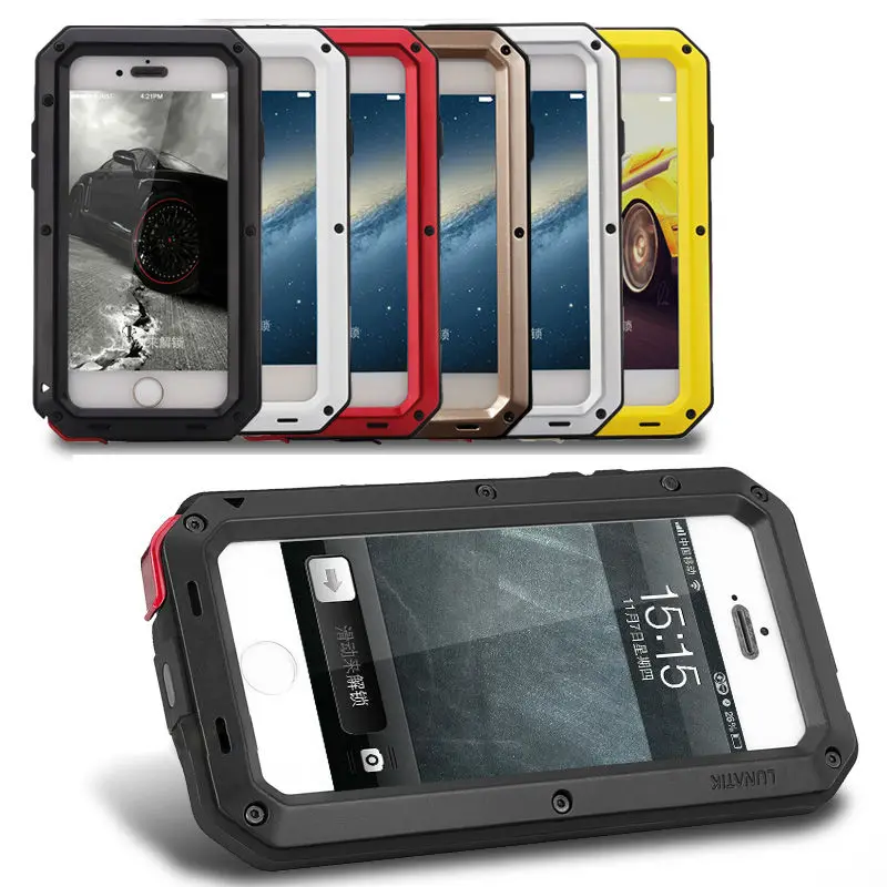 

REFUNNEY Heavy Duty Protection Armor Case for iPhone 5 5s se Shockproof Metal Cover Coque Capinha for iPhone5 5 s 5se