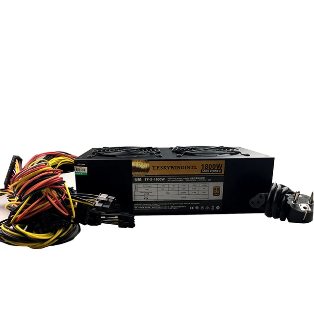 Modest 1800W 95 PLUS GOLD Computer Mining Switching Power Supply Modular Gaming Power Supply Support 6 Pieces Graphics Card bitcoin Modest 1800W 95 PLUS GOLD Computer Mining Switching Power Supply Modular Gaming Power Supply Support 6 Pieces Graphics Card bitcoin