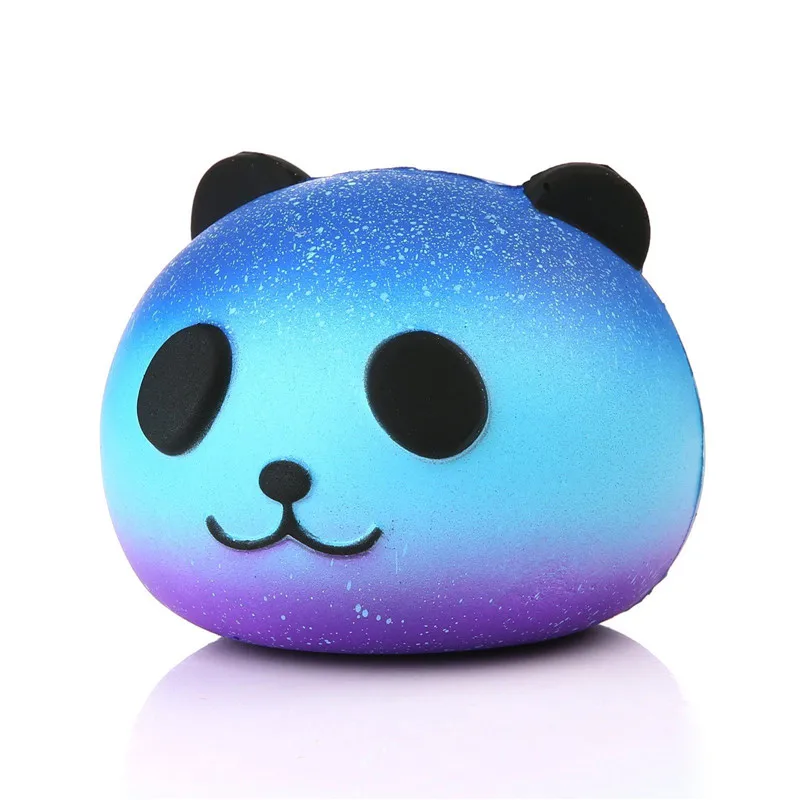 Squeeze игрушки PU медленный отскок Star Цветной голова панды программируемой клавиши медленный отскок анти-стресс мягкие игрушки для детей
