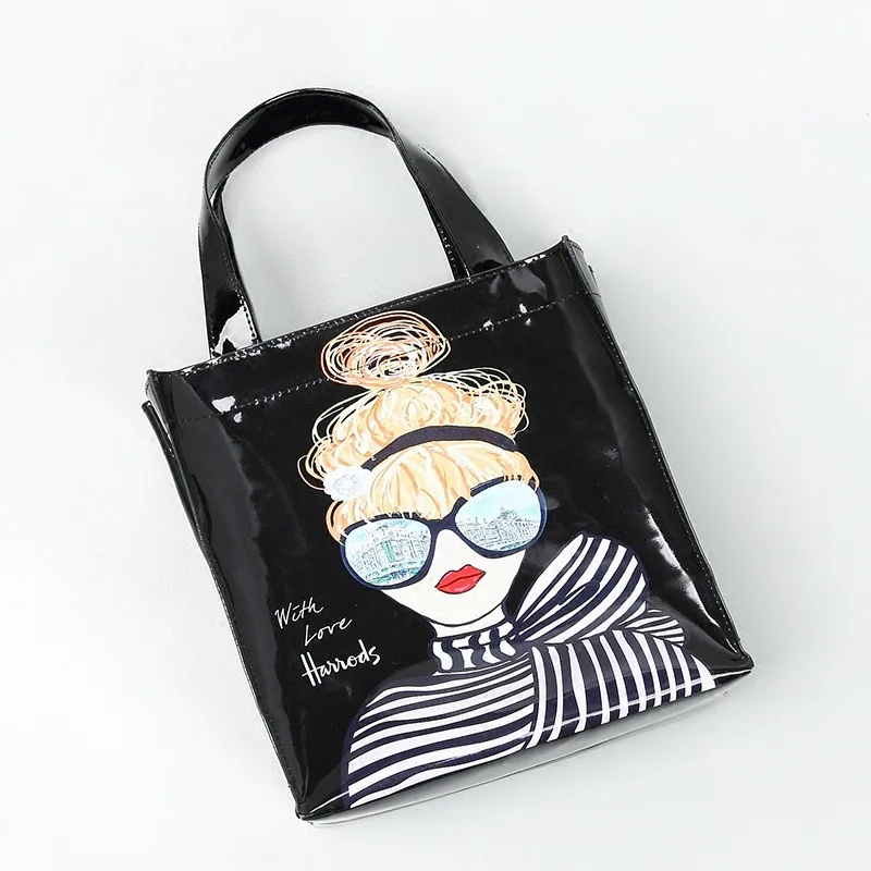 Новая печать на ПВХ женская сумка-шоппер большой емкости водонепроницаемая Сумка Наплечная Сумка для мам