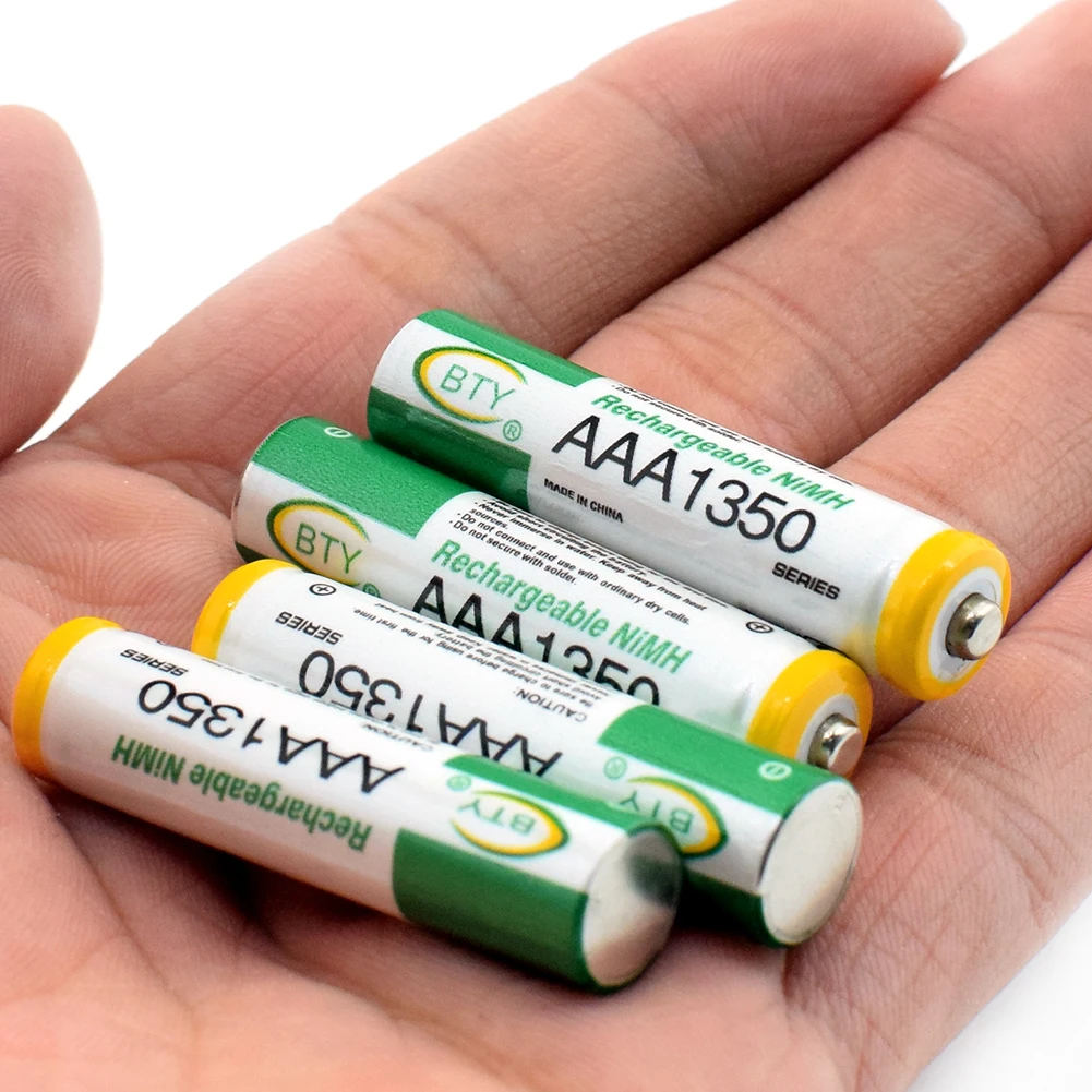 Postuman большая мощность AAA аккумуляторная батарея 1,2 V AAA 1350mAh большой объем перезаряжаемые батареи HR03/AM4/LR3 Ni-MH ячейка