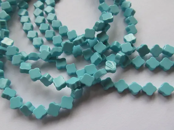 

free ship-- 10x10mm 5strands turquoise clove flowers,blue hot red pink white black mixed jewelry DIY beads