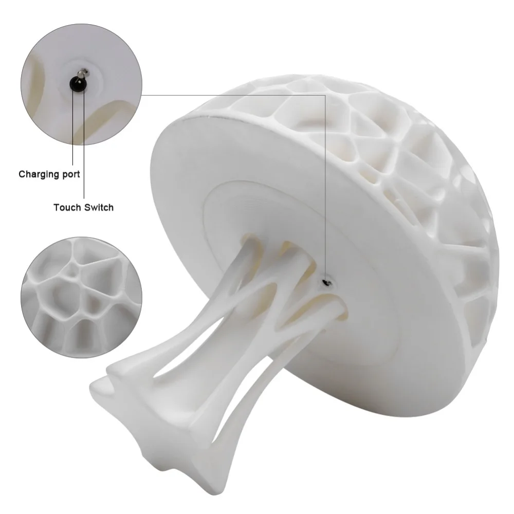 Креативные 3D грибы ночные светильники 16 цветов огни USB Перезаряжаемый светодиодный свет прикроватные лампы для детей подарок для дома Свадебные украшения
