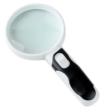 

20 Times Magnifying Glass Loupe Third Hand Magnifier With Backlight LED Lights Lens Lamp Reading Repair Magnifiers