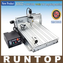 110/220VAC 4 Axis 1500W 8060Z USB MACH3 CNC Router Engraver Engraving Milling Drilling Cutting Machine
