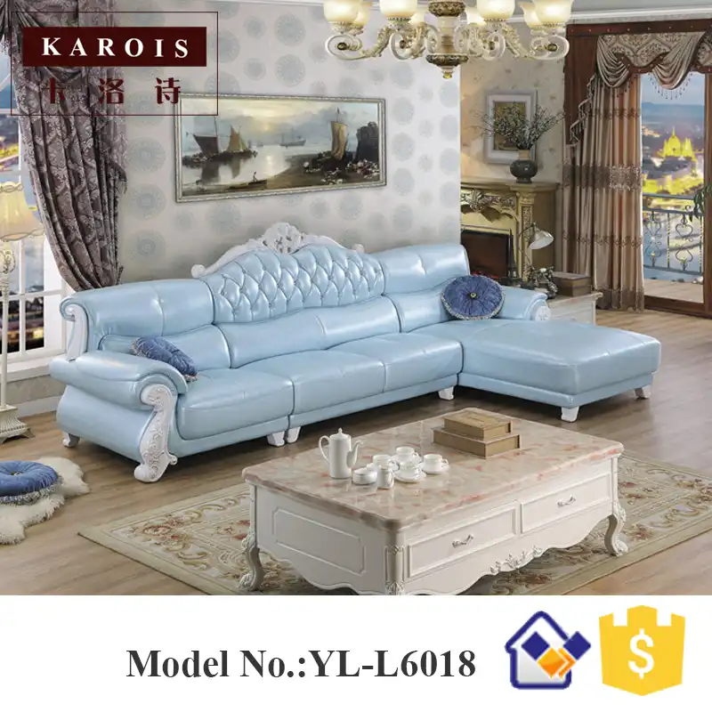 Hot Latest Modern Genuine Leather Chesterfield Corner Sofa Hot Latest Modern Genuine Leather