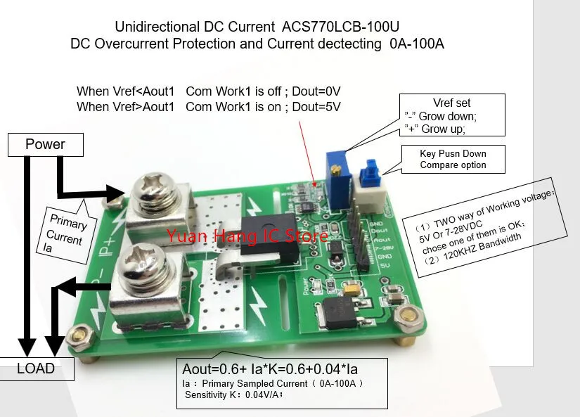 1 PC acs770lcb-100u-pff-t Allegro electricidad sensor 50a doble dirigido New #bp