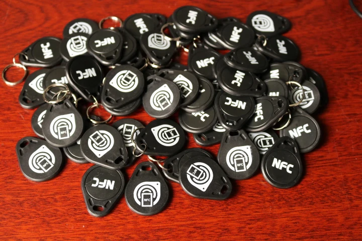 

NFC keyfobs Ntag213 NFC TAG Keychain black 50X