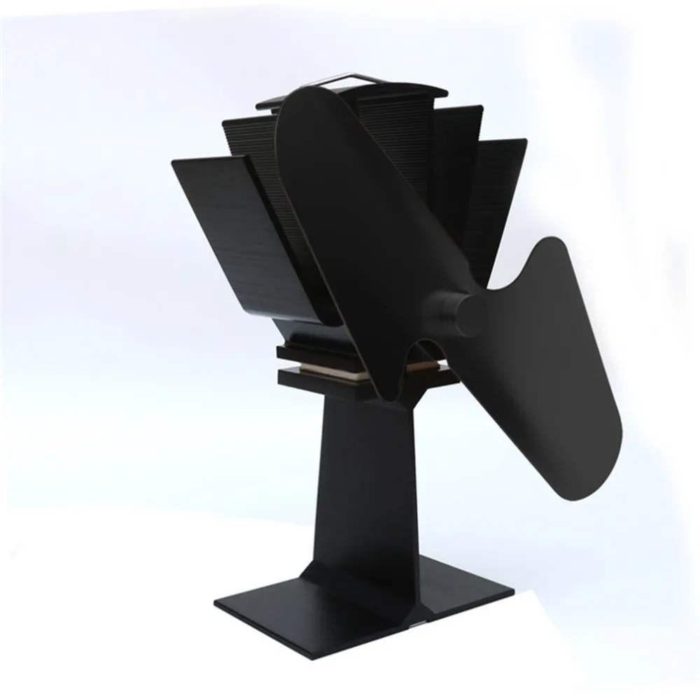 

2 Blades Heat Powered Stove Fan Eco Stove Top Fan Stove A70 Eco Friendly Fuel Saving for Fireplace Fireplace Fan
