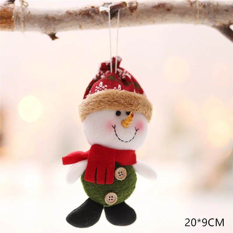 New Year Christmas Santa Claus Snowman Dolls Xmas Tree Ornament Natal Noel Deco Christmas Decoration for Home Kid Gift - Color: C.1