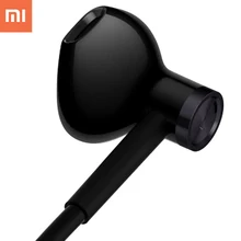 Новинка, оригинальные наушники xiaomi, гибридные Двойные драйверы, половинные наушники, mi наушники, проводные наушники mi c для телефона, auriculares