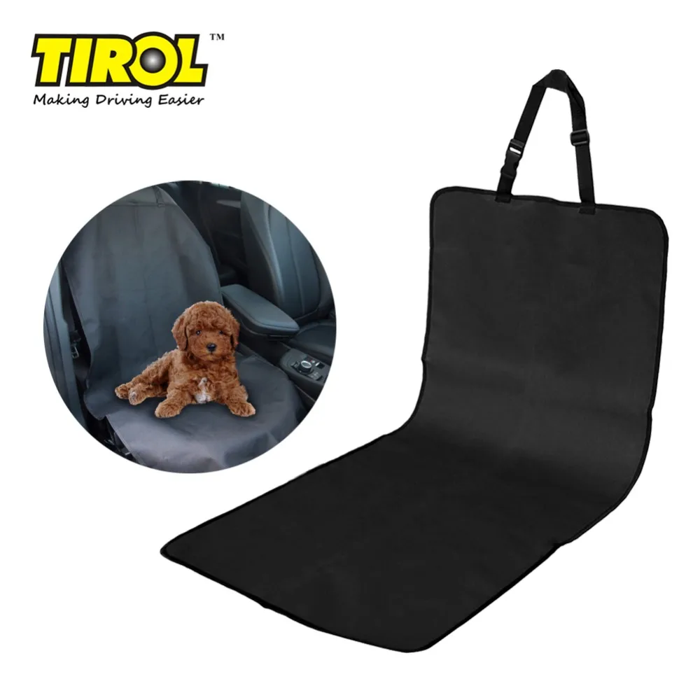 TIROL Hot Pet чехол для сиденья, водонепроницаемый тканевый автомобильный Одноместный передний лайнер для собаки, сиденье для питомца, протектор черного цвета T22666a