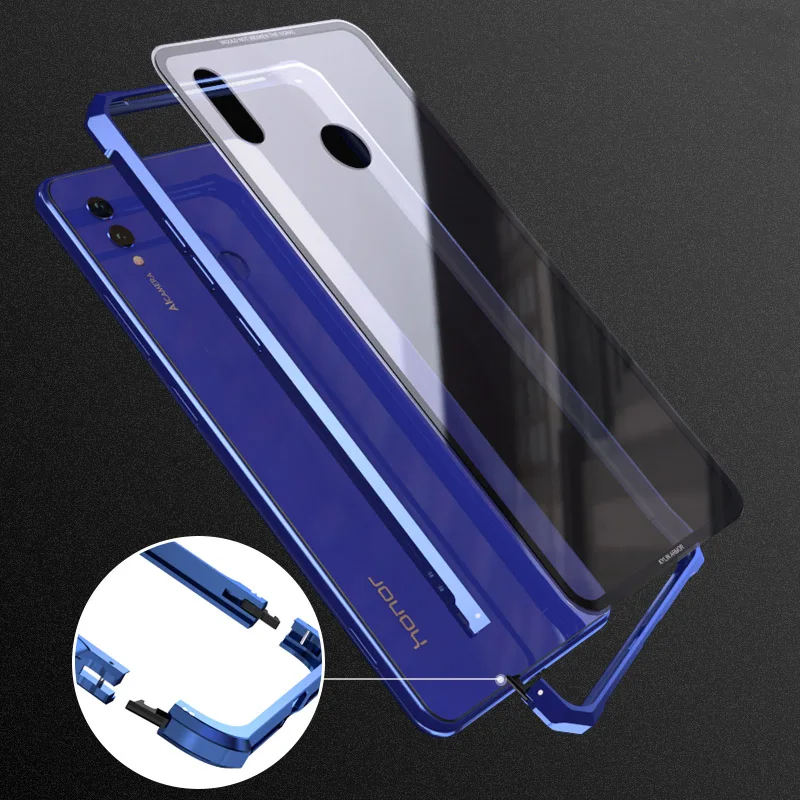 Роскошный металлический жесткий стеклянный чехол для huawei Honor Note 10 оправа