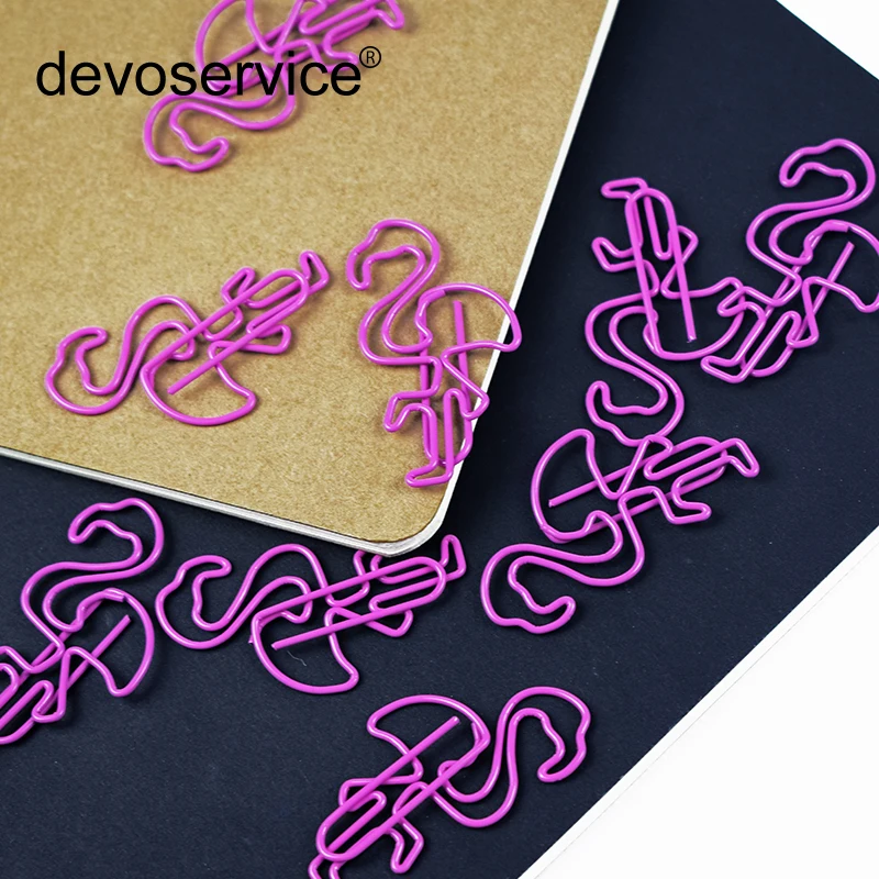 

Free Shipping 10PCS/Lot Colored Metal Paper Clips Notes Letter Bookmarks Stationery Office Supplies