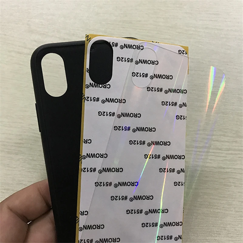 

UV Printing Aurora Acrylic TPU Case For iPhone 12 13 11 Pro 5s 6s 6 7 8 Plus X Xr Xs Max Cover DIY Customized 10pcs/lot