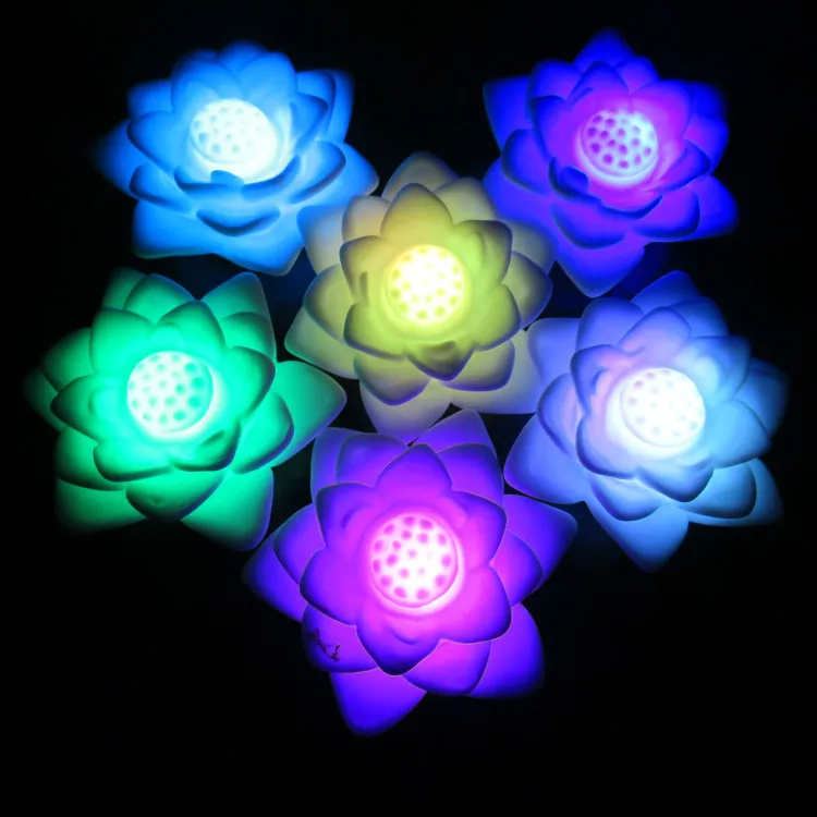

Colorful Lotus Night Lights LED Energy Saving Creative Lights Wishing Buddha Creative Lights Electronic
