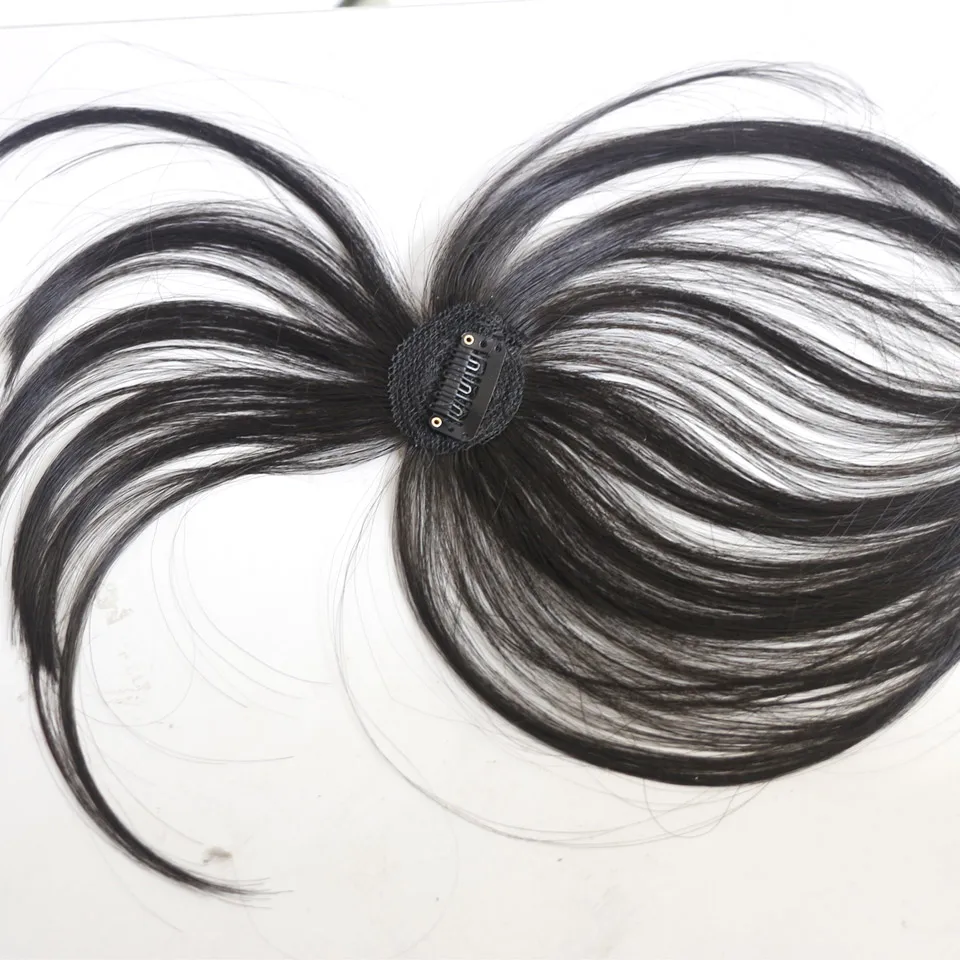 DIFEI bangs Female Short Fake Hair Bangs Women Hair Pieces Invisible Seamless Sea Head Replacement Hair synthetic Wig