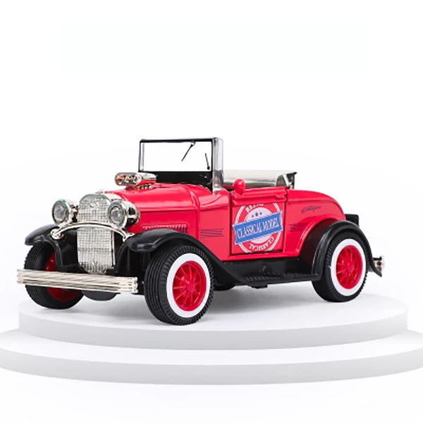 Buy Simulation Retro Car Model 136 Alloy Vintage classic cars Light Music pull