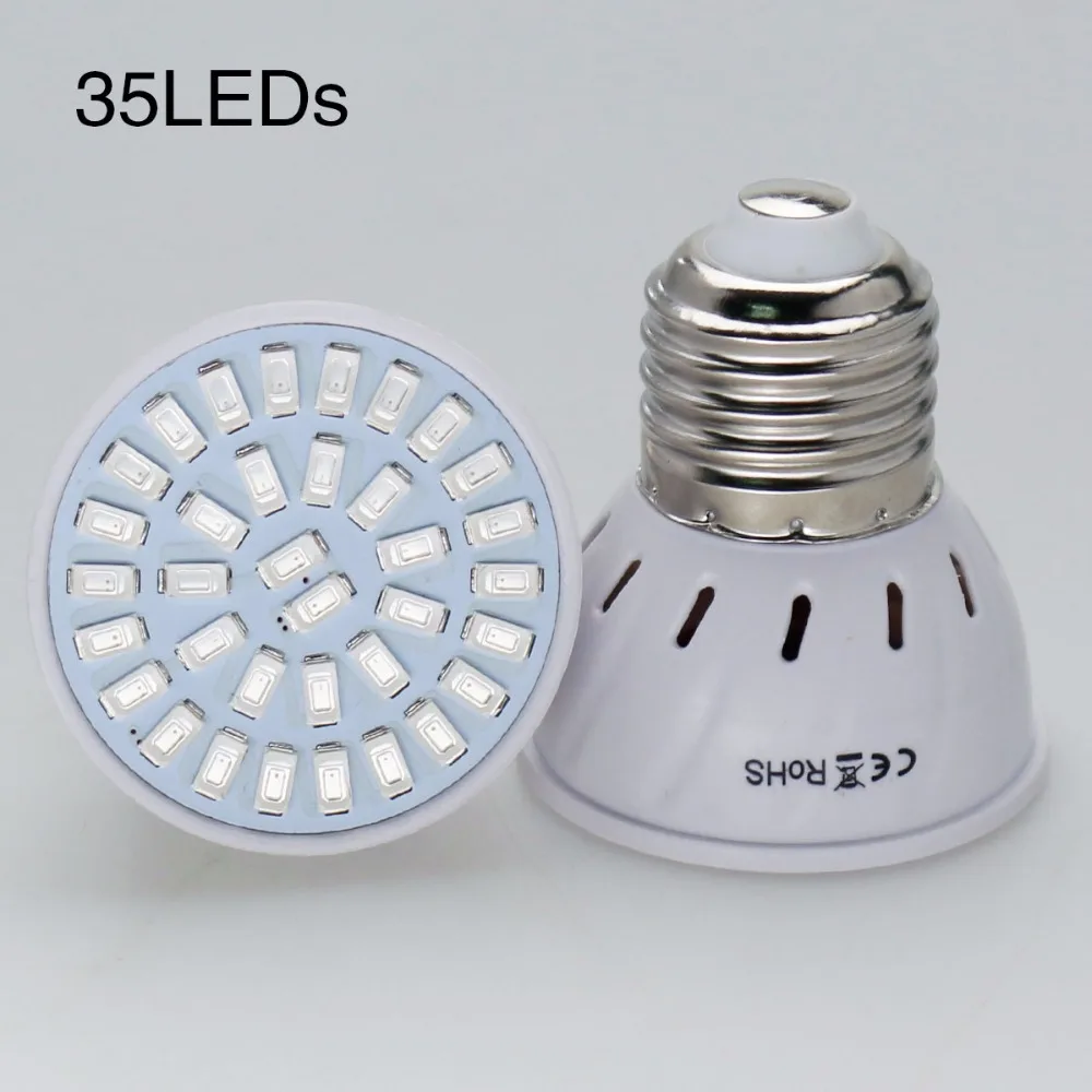 Светодиодные лампы полного спектра E27 для выращивания растений 5730