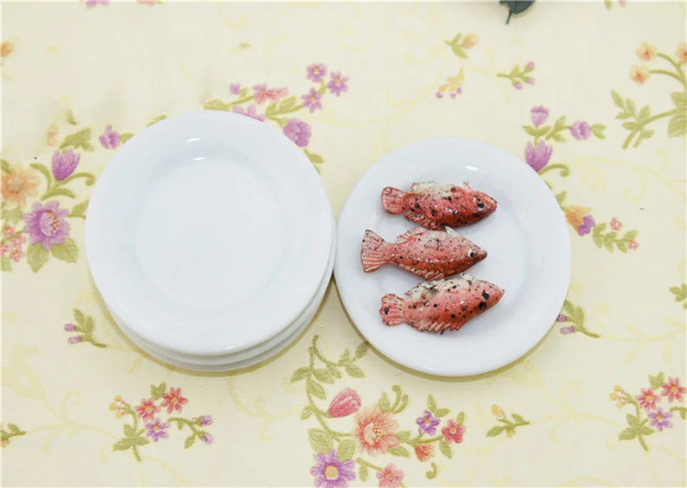 Миниатюрный Кукольный домик 1 шт. Миниатюрные аксессуары керамическая тарелка