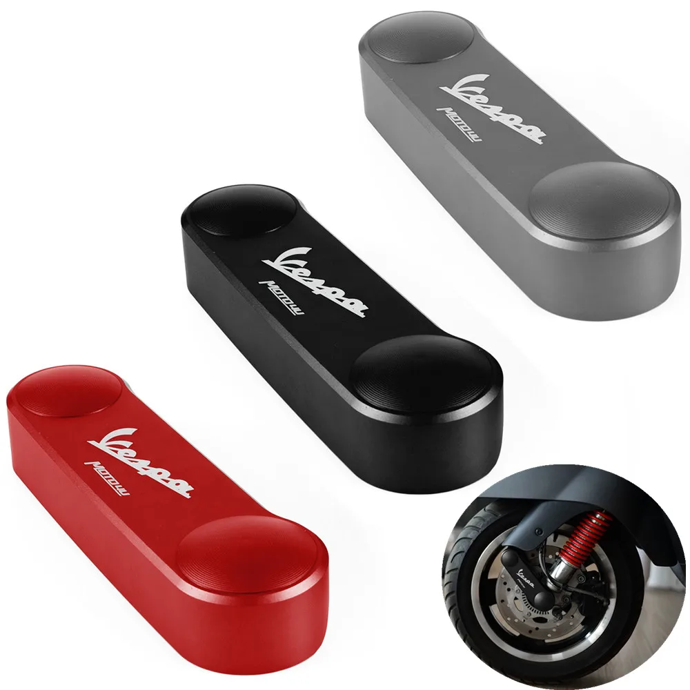 

Scooter Front wheel Swingarm Cover Left Side Guard Emblem Decoration Sticker Aluminum For Piaggio Vespa GTS 300 300/ie GTS300