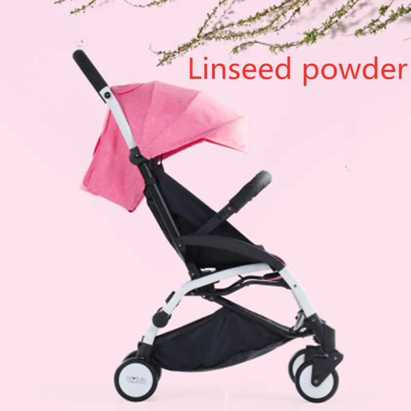 Детская тележка, ультра-светильник, портативный складной мини-зонт, автомобиль с простыми карманами для детей - Цвет: powder