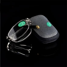 Складные очки для чтения женщин и мужчин увеличительные защитные очки унисекс диоптрий очки пожилых людей+ 1,0+ 1,5+ 2,0+ 2,5+ 3,0+ 3,5+ 4,0