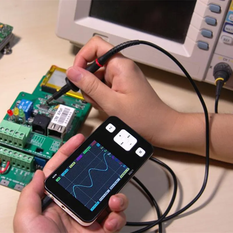 New Version Mini ARM DSO211 Digital Oscilloscope Portable Pocket-sized Nano Handheld Digital Storage Oscilloscope 1