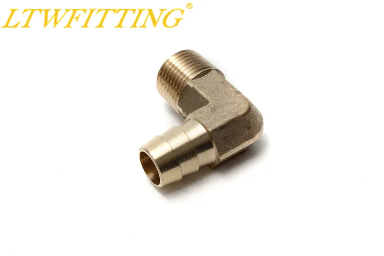 LTWFITTING латунный штуцер с Колено 90 градусов внутренним диаметром 1/2 дюйма x 3/8 NPT