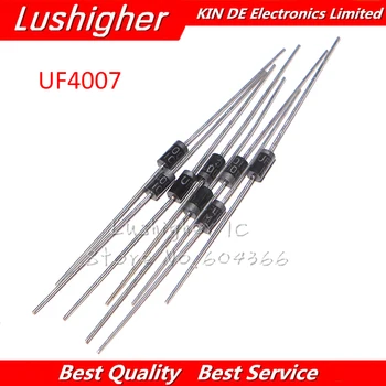 

100pcs Rectifier Diode 1A 1000V DO-41 UF4007