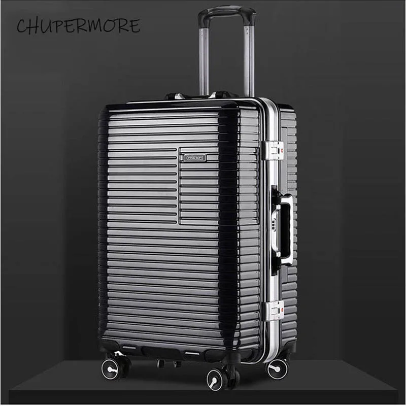 

20/24 inch size New Korean aluminum frame Rolling Luggage Spinner Men Business brand Suitcase Wheels Carry Ons Travel Bags