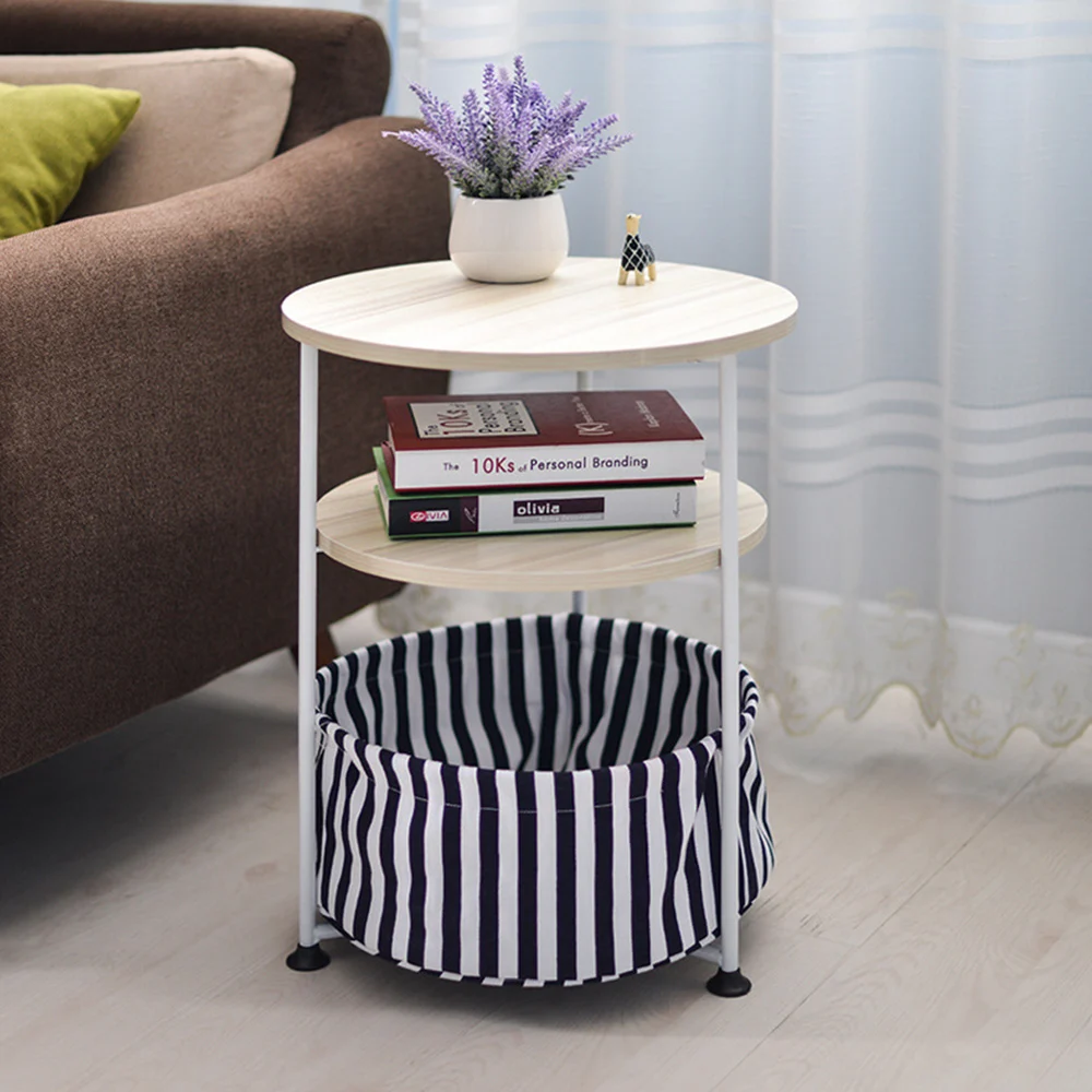 Simple Small Household Movable Round Sofa Side Table Simple Small Telephone Table Round Mini Telephone Small Table Z25