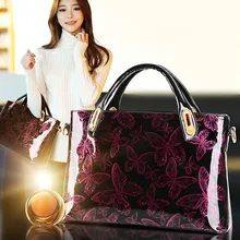 2017 schmetterling Lackleder Schulter Vintage Handtasche Fest Messenger Frauen Handtaschenqualität Q4