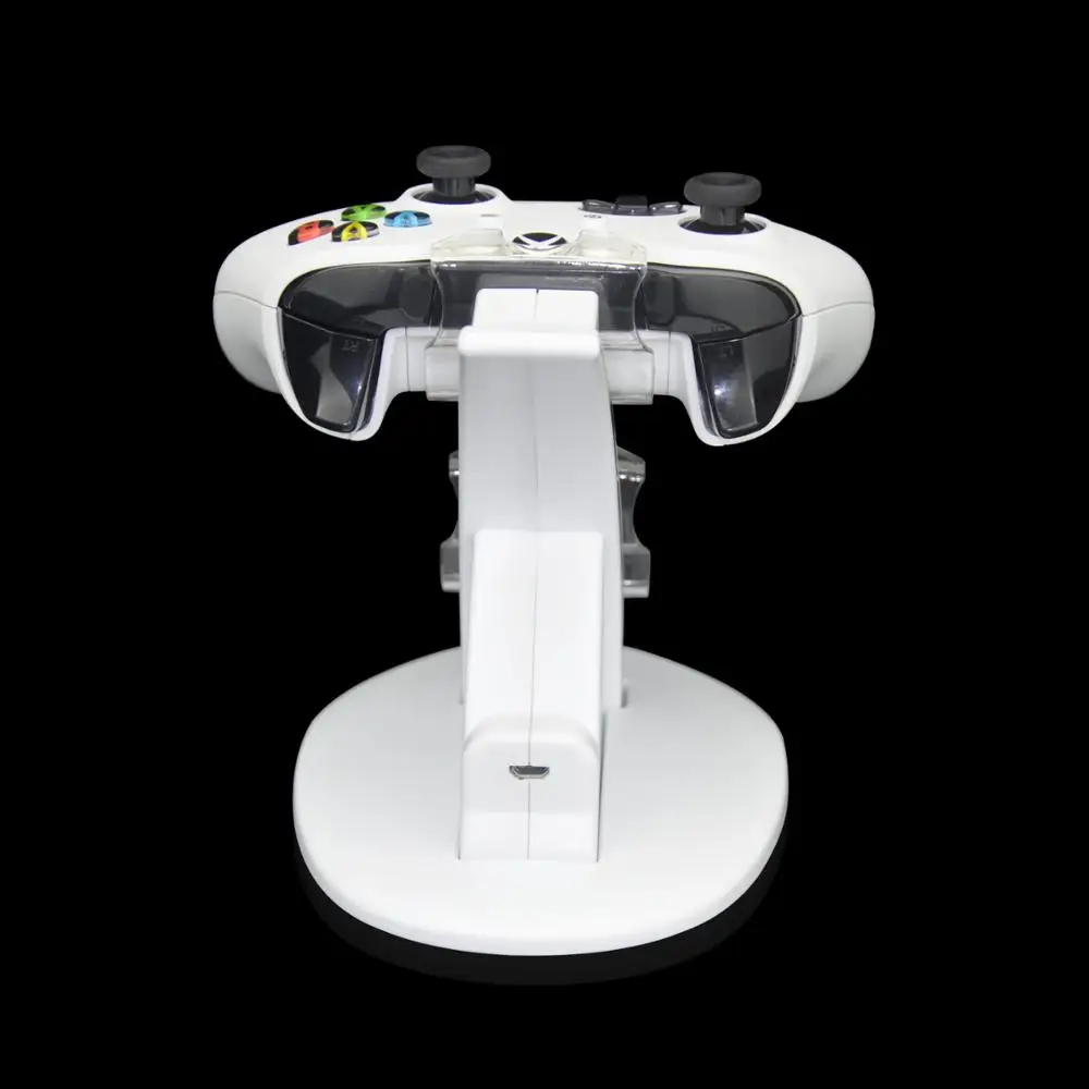 Dual Controller Charging Docking Station White Charger For Xbox One Slim Console