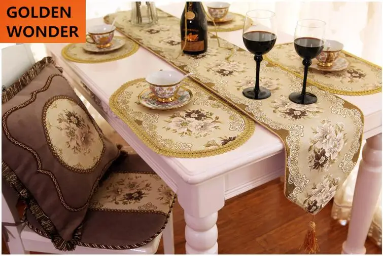 

New Arrival Fashion European Modern Luxury Embroider Table Mats Dish Mat Coasters Chair Tissue Cover Home Decor Home Garden