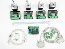 CNC Router mach3 4 Axis Kit, 4pcs TB6560 driver + 5 axis stepper motor controller + 4pcs nema17 1.8A motor CNC Router mach3 4 Axis Kit, 4pcs TB6560 driver + 5 axis stepper motor controller + 4pcs nema17 1.8A motor