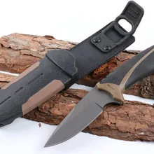 Маленький охотничий нож с фиксированным лезвием 5CR17MOV, лезвие с резиновой ручкой, нож для выживания, для кемпинга, для улицы, мульти инструменты, высокое качество