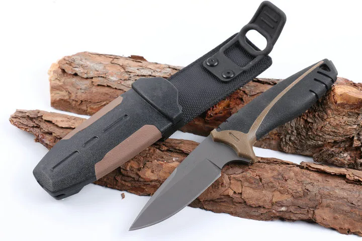 Small Hunting Fixed Blade Knife 5CR17MOV Blade Rubber Handle Survival Knife Camping Outdoor Multi Tools High Quality