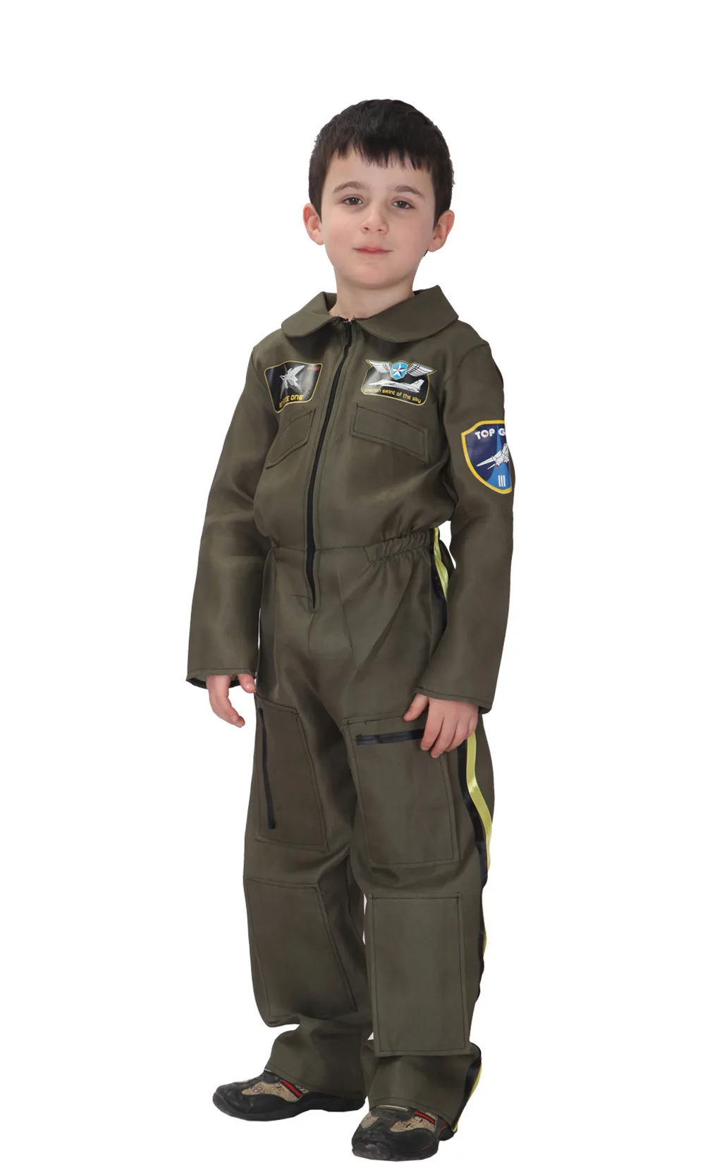 Мальчик пилот, Авиатор Косплей Хэллоуин полицейский специальный армейский костюм Пасхальный Пурим карнавальное маскарадвечерние