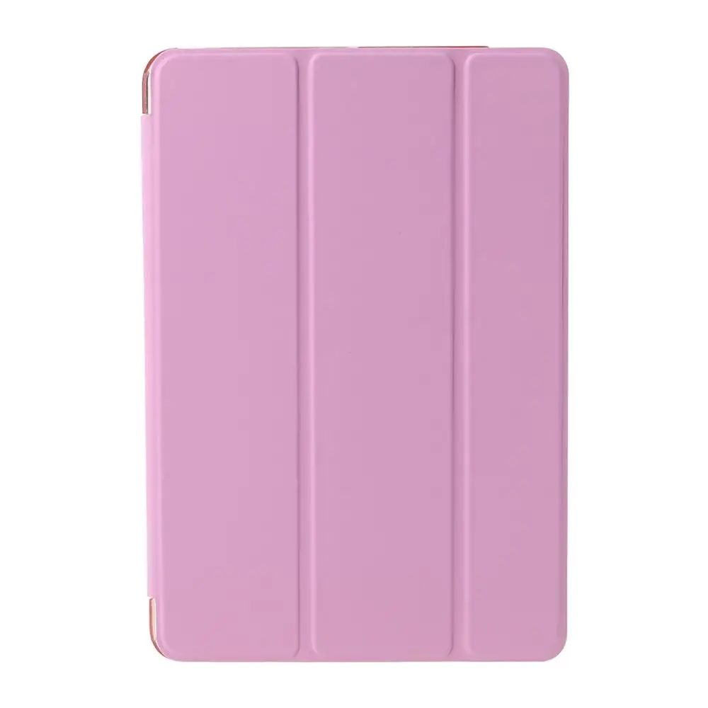 Чехол из искусственной кожи для iPad mini 4, тонкий прозрачный чехол с откидной крышкой для Apple iPad mini 4, чехол с подставкой для автоматического сна/пробуждения - Цвет: Розовый