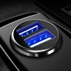 3.1A 2 Port Dual Charger USB Car Cigarette Lighter Socket With Voltage Charging LCD Display USB Power Adapter Charger 12v 24v ► Photo 1/6