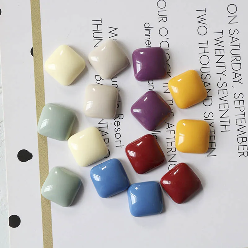 10 шт. разноцветные бусины из кабошона|Ювелирная фурнитура и компоненты| |