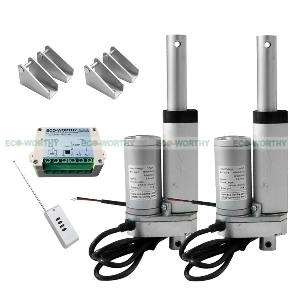 

2pcs 2" Inch 50mm Linear Actuator Motor with Wireless Remote Control for Medical