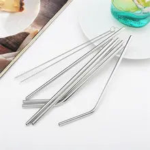 OBR 6 мм/8,5 дюймов соломка из нержавеющей стали для 20 унций чашки многоразовые, для питья соломы с чистящей щеткой бутылки воды/кружки аксессуары