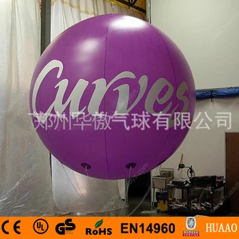 

Purple Giant PVC Inflatable Balloon sky balloon helium balloon(free logo+free shipping)