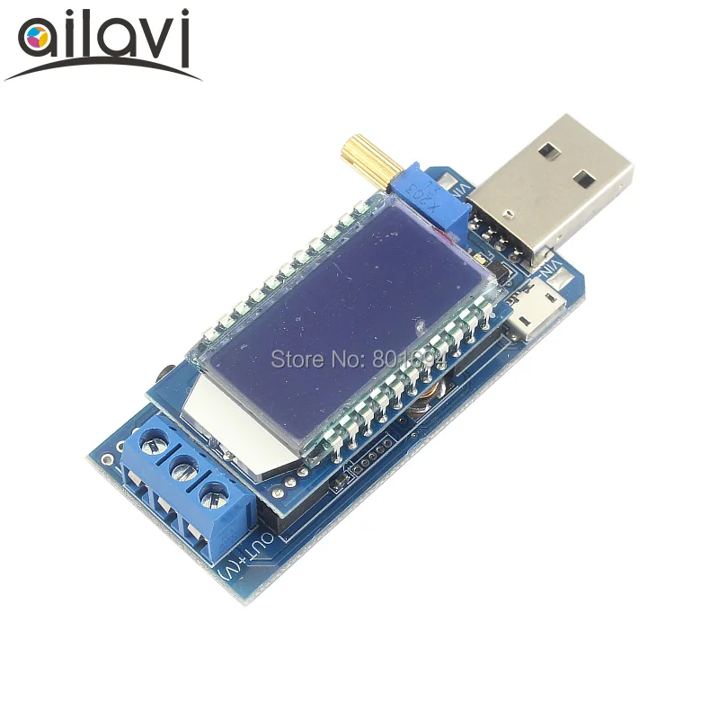 DC USB Buck Boost модуль регулятора напряжения 5В до 3 в 9В 12В 24В Настольный силовой