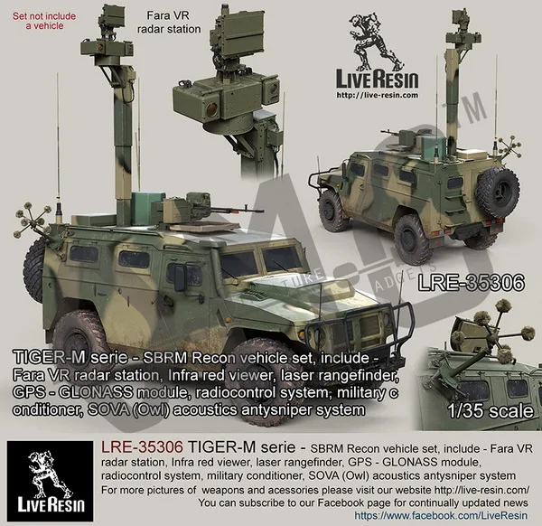 В наличии живой набор для автомобилей из полимера 1/35 серии SBRM и Сери в