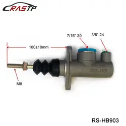 RASTP Высокая Производительность сплава главный цилиндр 0,75 "CP2623/Гонки/ОБП для гидравлических Гонки стояночного RS-HB903